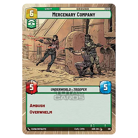 Star Wars Unlimited - Spark of Rebellion - Mercenary Company (Common) - 381 (Hyperspace)