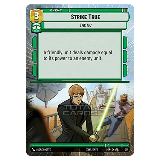 Star Wars Unlimited - Spark of Rebellion - Strike True (Common) - 391 (Hyperspace)