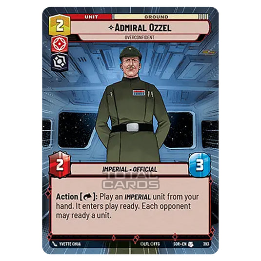 Star Wars Unlimited - Spark of Rebellion - Admiral Ozzel (Uncommon) - 393 (Hyperspace)