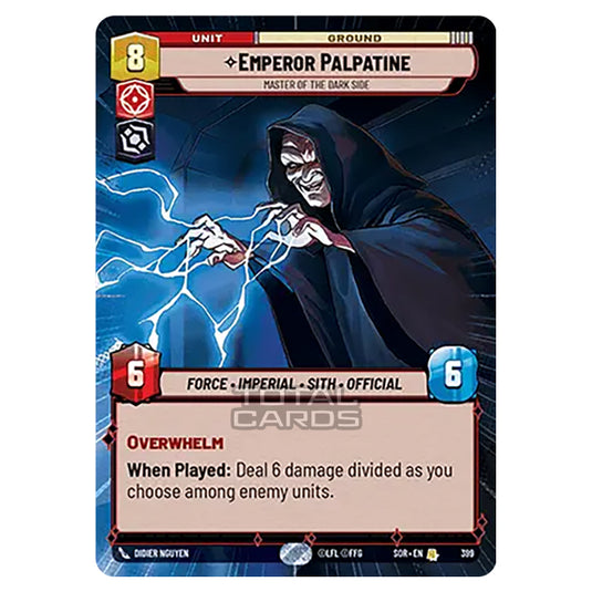 Star Wars Unlimited - Spark of Rebellion - Emperor Palpatine (Rare) - 399 (Hyperspace)