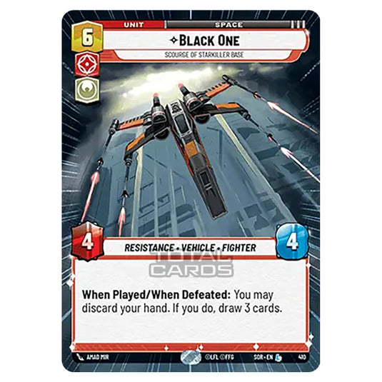 Star Wars Unlimited - Spark of Rebellion - Black One (Legendary) - 410 (Hyperspace)