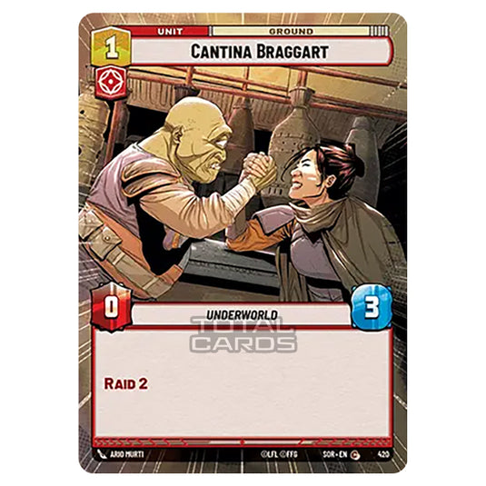 Star Wars Unlimited - Spark of Rebellion - Cantina Braggart (Common) - 420 (Hyperspace)