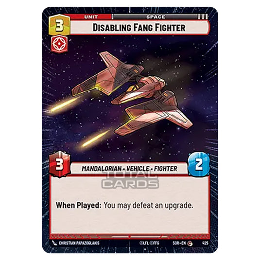 Star Wars Unlimited - Spark of Rebellion - Disabling Fang Fighter (Common) - 425 (Hyperspace)