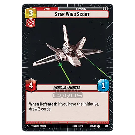 Star Wars Unlimited - Spark of Rebellion - Star Wing Scout (Uncommon) - 426 (Hyperspace)