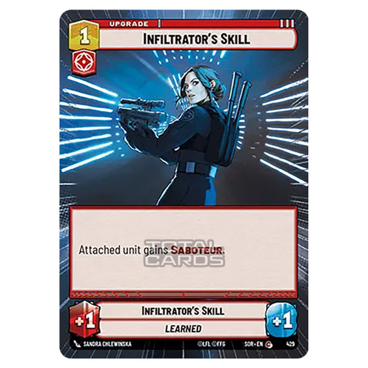 Star Wars Unlimited - Spark of Rebellion - Infiltrator's Skill (Common) - 429 (Hyperspace)