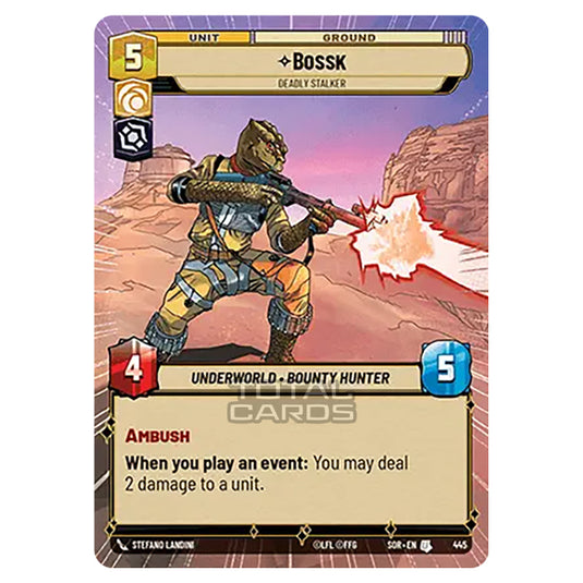 Star Wars Unlimited - Spark of Rebellion - Bossk (Uncommon) - 445 (Hyperspace)