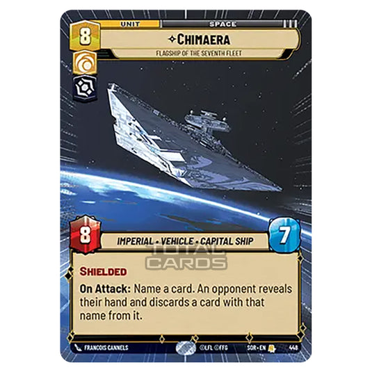 Star Wars Unlimited - Spark of Rebellion - Chimaera (Rare) - 448 (Hyperspace)