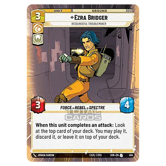 Star Wars Unlimited - Spark of Rebellion - Ezra Bridger (Uncommon) - 454 (Hyperspace)