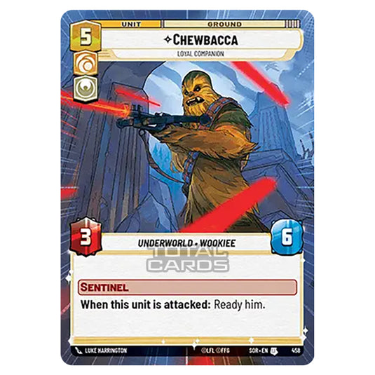 Star Wars Unlimited - Spark of Rebellion - Chewbacca (Uncommon) - 458 (Hyperspace)