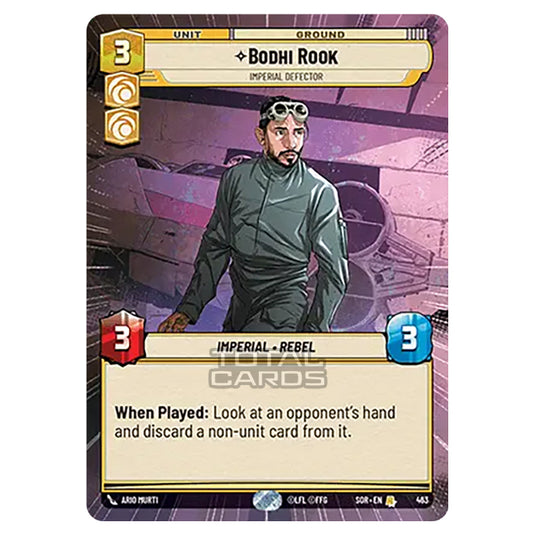 Star Wars Unlimited - Spark of Rebellion - Bodhi Rook (Rare) - 463 (Hyperspace)