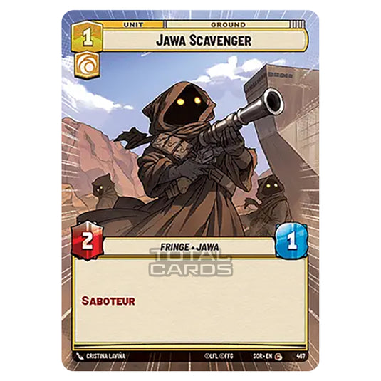 Star Wars Unlimited - Spark of Rebellion - Jawa Scavenger (Common) - 467 (Hyperspace)