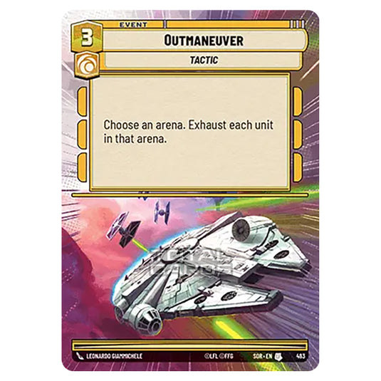 Star Wars Unlimited - Spark of Rebellion - Outmaneuver (Uncommon) - 483 (Hyperspace)