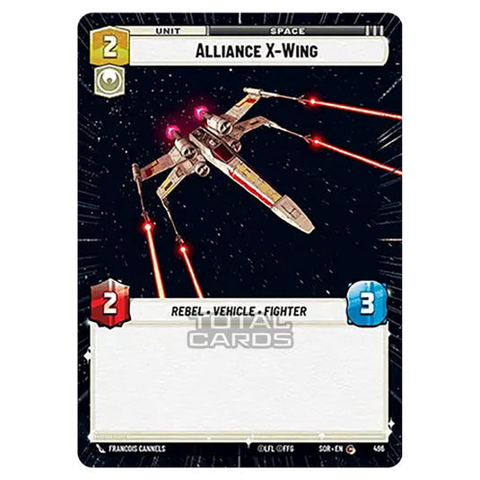 Star Wars Unlimited - Spark of Rebellion - Alliance X-Wing (Common) - 496 (Hyperspace)