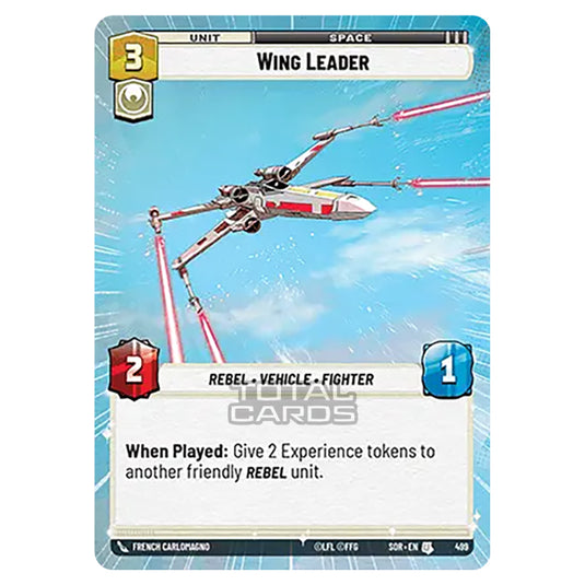 Star Wars Unlimited - Spark of Rebellion - Wing Leader (Uncommon) - 499 (Hyperspace)