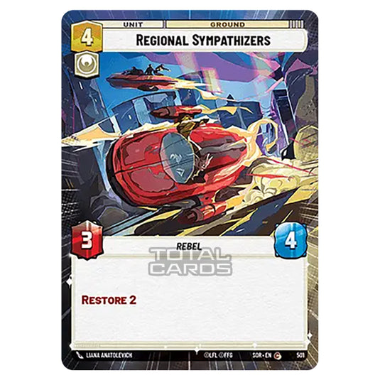 Star Wars Unlimited - Spark of Rebellion - Regional Sympathizers (Common) - 501 (Hyperspace)