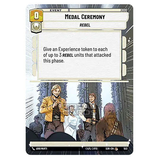 Star Wars Unlimited - Spark of Rebellion - Medal Ceremony (Common) - 503 (Hyperspace)