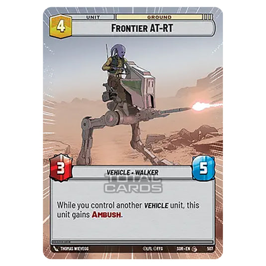 Star Wars Unlimited - Spark of Rebellion - Frontier AT-RT (Common) - 507 (Hyperspace)