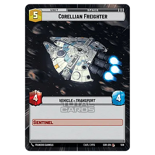 Star Wars Unlimited - Spark of Rebellion - Corellian Freighter (Common) - 508 (Hyperspace)