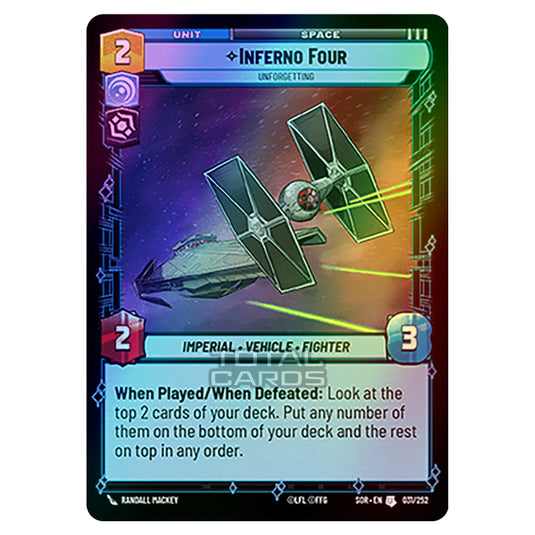 Star Wars Unlimited - Spark of Rebellion - Inferno Four (Uncommon) - 031/252 (Foil)