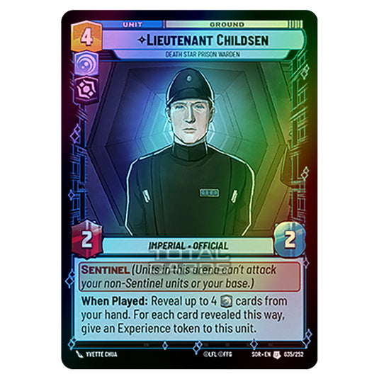 Star Wars Unlimited - Spark of Rebellion - Lieutenant Childsen (Uncommon) - 035/252 (Foil)