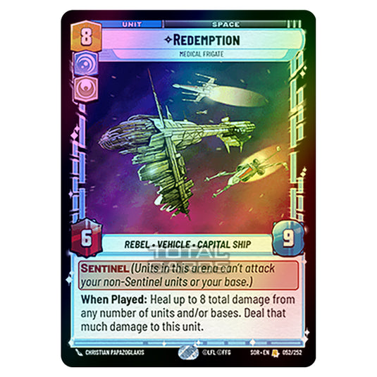 Star Wars Unlimited - Spark of Rebellion - Redemption (Rare) - 052/252 (Foil)