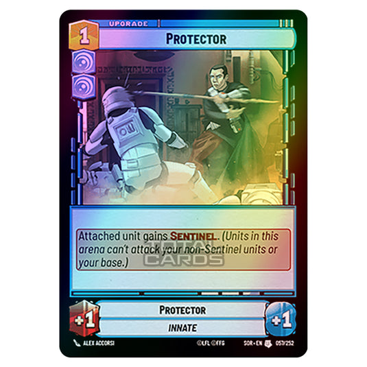 Star Wars Unlimited - Spark of Rebellion - Protector (Uncommon) - 057/252 (Foil)