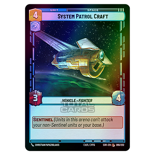 Star Wars Unlimited - Spark of Rebellion - System Patrol Craft (Common) - 066/252 (Foil)