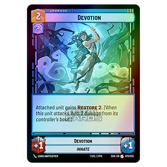 Star Wars Unlimited - Spark of Rebellion - Devotion (Uncommon) - 070/252 (Foil)