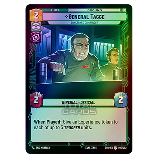 Star Wars Unlimited - Spark of Rebellion - General Tagge (Uncommon) - 080/252 (Foil)