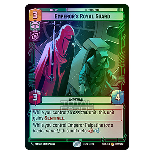 Star Wars Unlimited - Spark of Rebellion - Emperor's Royal Guard (Rare) - 082/252 (Foil)