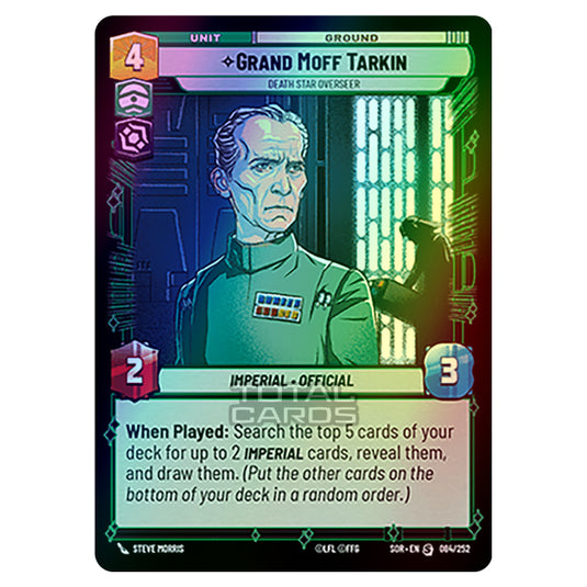 Star Wars Unlimited - Spark of Rebellion - Grand Moff Tarkin (Special) - 084/252 (Foil)