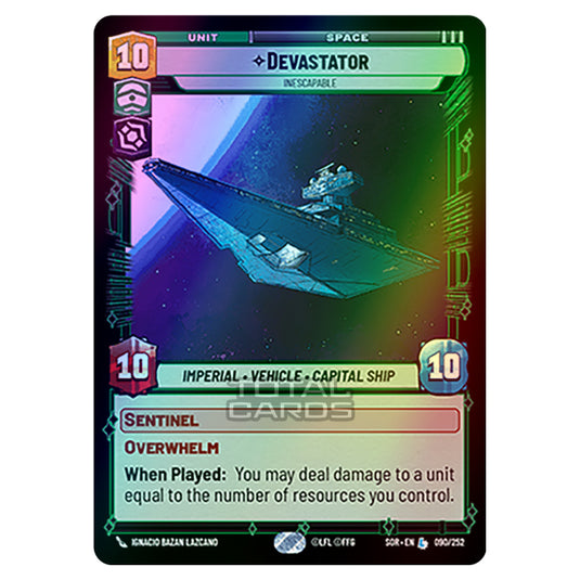 Star Wars Unlimited - Spark of Rebellion - Devastator (Legendary) - 090/252 (Foil)