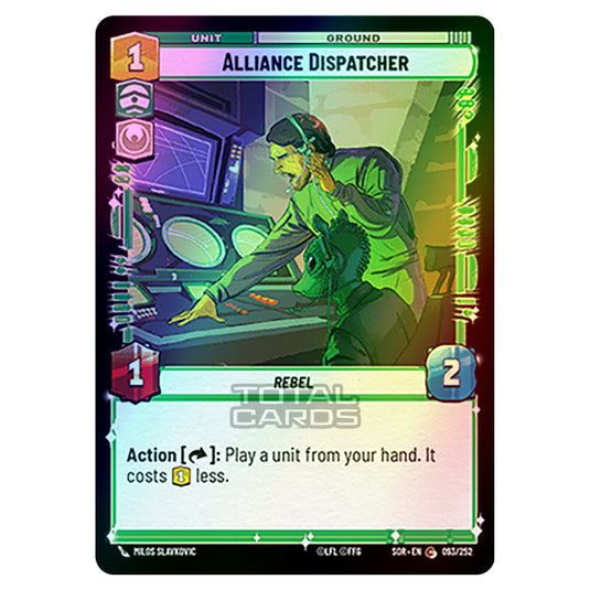 Star Wars Unlimited - Spark of Rebellion - Alliance Dispatcher (Common) - 093/252 (Foil)