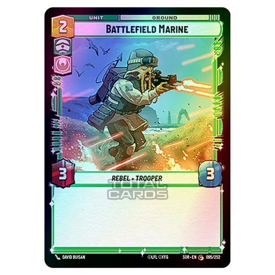 Star Wars Unlimited - Spark of Rebellion - Battlefield Marine (Common) - 095/252 (Foil)
