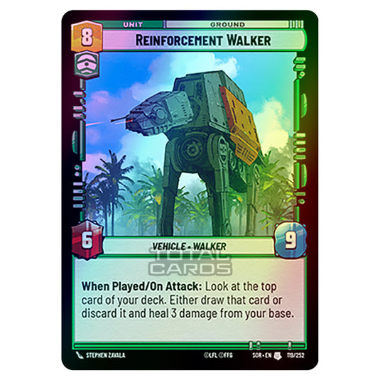 Star Wars Unlimited - Spark of Rebellion - Reinforcement Walker (Uncommon) - 119/252 (Foil)