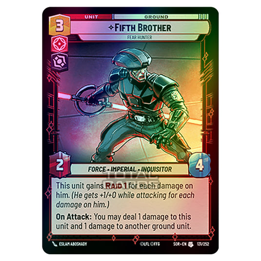 Star Wars Unlimited - Spark of Rebellion - Fifth Brother (Uncommon) - 131/252 (Foil)