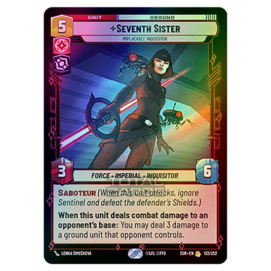 Star Wars Unlimited - Spark of Rebellion - Seventh Sister (Rare) - 133/252 (Foil)