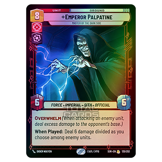 Star Wars Unlimited - Spark of Rebellion - Emperor Palpatine (Rare) - 135/252 (Foil)