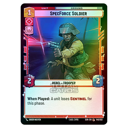 Star Wars Unlimited - Spark of Rebellion - SpecForce Soldier (Common) - 140/252 (Foil)