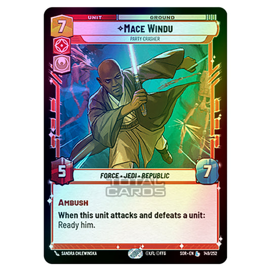 Star Wars Unlimited - Spark of Rebellion - Mace Windu (Legendary) - 149/252 (Foil)