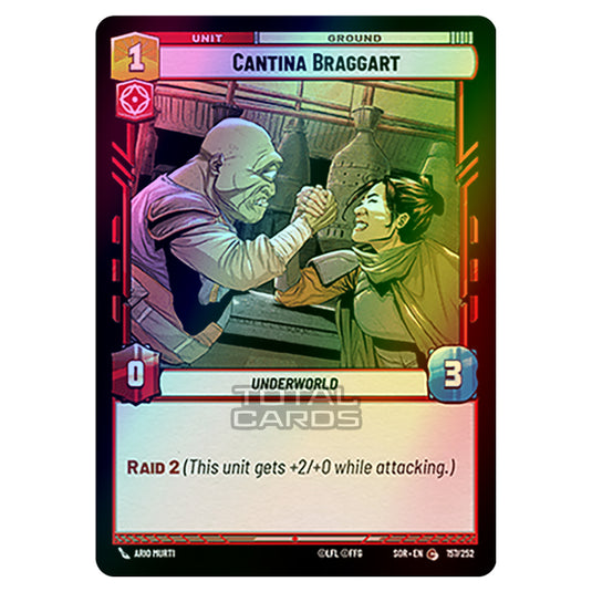 Star Wars Unlimited - Spark of Rebellion - Cantina Braggart (Common) - 157/252 (Foil)