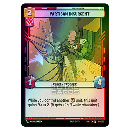 Star Wars Unlimited - Spark of Rebellion - Partisan Insurgent (Common) - 159/252 (Foil)