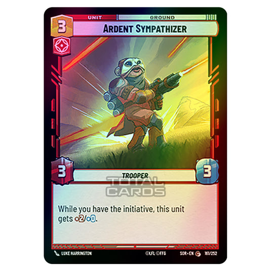 Star Wars Unlimited - Spark of Rebellion - Ardent Sympathizer (Common) - 161/252 (Foil)