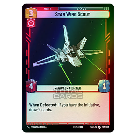 Star Wars Unlimited - Spark of Rebellion - Star Wing Scout (Uncommon) - 163/252 (Foil)