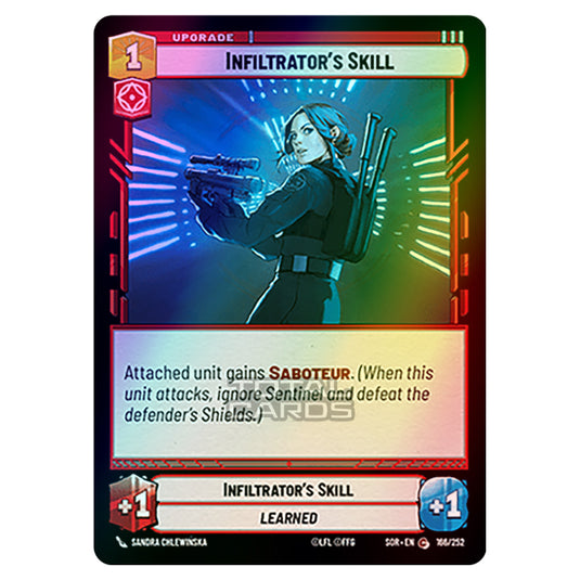 Star Wars Unlimited - Spark of Rebellion - Infiltrator's Skill (Common) - 166/252 (Foil)