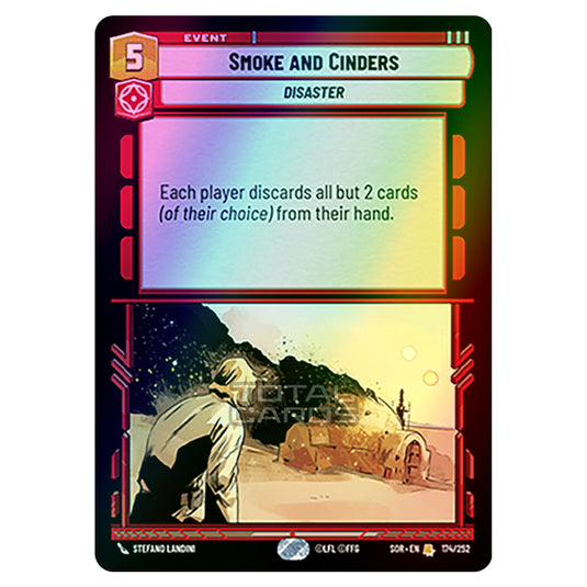 Star Wars Unlimited - Spark of Rebellion - Smoke and Cinders (Rare) - 174/252 (Foil)