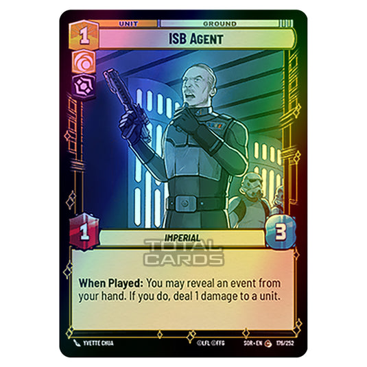 Star Wars Unlimited - Spark of Rebellion - ISB Agent (Common) - 176/252 (Foil)