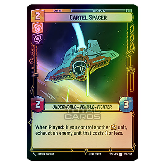 Star Wars Unlimited - Spark of Rebellion - Cartel Spacer (Uncommon) - 178/252 (Foil)