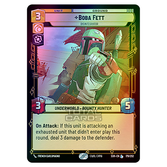 Star Wars Unlimited - Spark of Rebellion - Boba Fett (Legendary) - 179/252 (Foil)