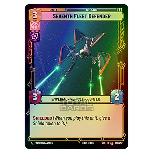 Star Wars Unlimited - Spark of Rebellion - Seventh Fleet Defender (Common) - 180/252 (Foil)